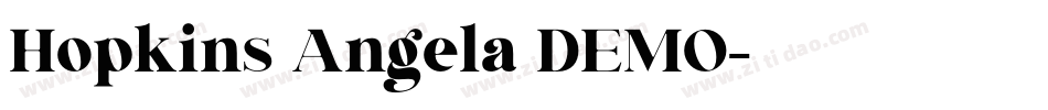 Hopkins Angela DEMO字体转换